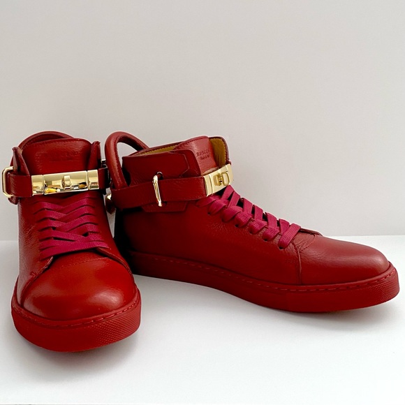 NWT: BUSCEMI Alce Dark Red Maroon Sneakers Men EU 40 (US 7) - Picture 2 of 11